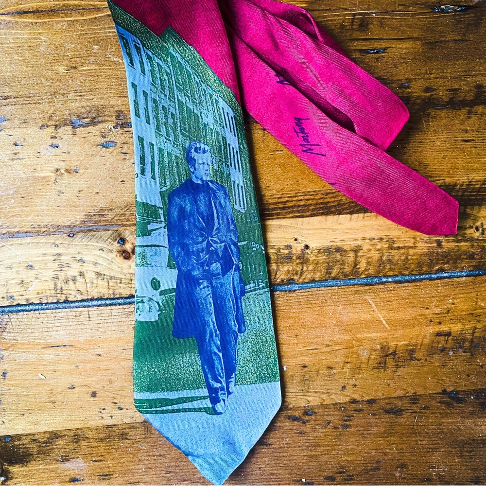 *Collectors* Vintage Claude Montana James Dean tie